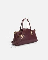 شنطة نسائية تعبر عن الثقة بمقاس متوسط بلون عودي