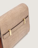 شنطة لمار النسائية بلون البيج والبني