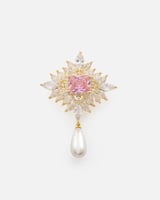 بروش نسائي بتصميم جذاب بلون ذهبي