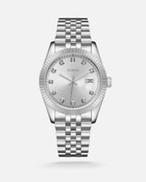 ساعة مرفأ الرجالية ستيل بلون فضي