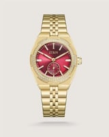 ساعة زمن النسائية ستيل بلون ذهبي