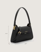 شنطة نسائية بتصميم عصري بلون أسود