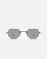 نظارة شمسية للجنسين بعدسات مميزة بلون رمادي