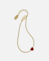 اسوارة نسائية باللون الذهبي وأحمر