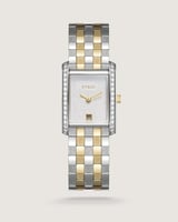 ساعة ضياء النسائية ستيل بلون ذهبي وفضي