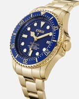 ساعة ديب اوشن الرجالية بلون ذهبي ملكي