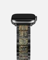 سوار ساعة آبل من الستيل والخشب