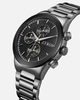 ساعة رجالية بسير ستيل باللون الرمادي