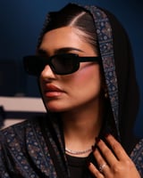 نظارة شمسية نسائية عصرية بلون أسود