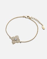 طقم من 10 اساور بلون فضي وذهبي