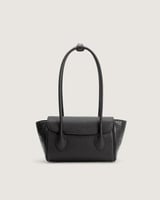 شنطة أناقة النسائية جلد بلون أسود