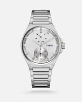 ساعة غموض الرجالية ستيل بلون فضي