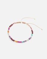 اسوارة نسائية بخرز ملون وبخيوط منسوجه