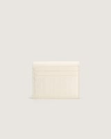 محفظة من الجلد المنقوش بلون أبيض