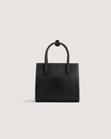 ‎ شنطة نسائية من الجلد باللون الأسود