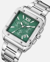 ساعة رجالية من الستيل باللون الفضي