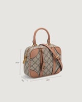 شنطة نسائية بتصميم أنيق بلون وردي