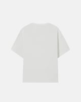 تي شيرت نسائي من القطن باللون الأبيض