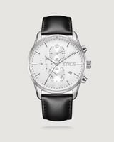 ساعة رجالية كلاسيك باللون الأسود