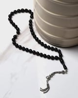 سبحة بكلايت بلون أسود بتصميم فاخر