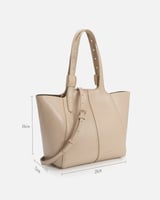 شنطة نسائية كلاسيك بلون بيج