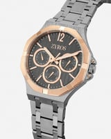 ساعة رجالية ستيل باللون الرمادي