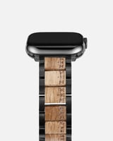 سوار ساعة آبل من الستيل والخشب