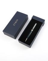 قلم رجالي كلاسيك بلون أخضر وفضي