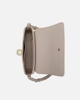 شنطة نسائية بتصميم أنيق بلون بيج