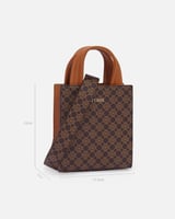 ‎ شنطة نسائيه بتصميم عصري بلون بني