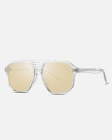 نظارة شمسية رجالية باللون الشفاف