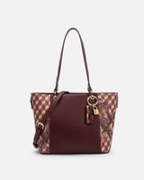 ‎ شنطة نسائية كلاسيك بلون عودي