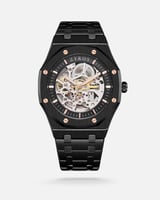 ساعة رجالية اتوماتيك بلون أسود