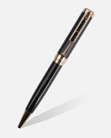 قلم رجالي أنيق بلون أسود وذهبي