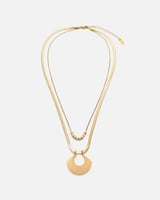 سلسلة بتصميم ناعم بلون ذهبي