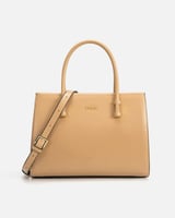 ‎ شنطة نسائية بتصميم كلاسيك بلون بني