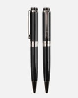 قلم رجالي كلاسيك بلون أسود وفضي