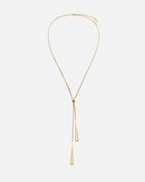 سلسال نسائي بتصميم عصري بلون ذهبي