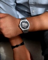 ساعة اتوماتيك رجالية ستيل بلون فضي