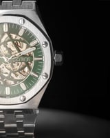 ساعة رجالية بسير ستيل بلون فضي