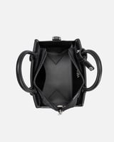 شنطة نسائية من الجلد بلون أسود