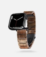 سوار ساعة آبل من الخشب بتصميم أنيق