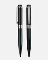 قلم رجالي كلاسيك بلون أخضر وفضي