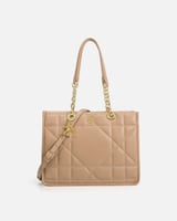 ‎ شنطة نسائية من الجلد باللون البيج