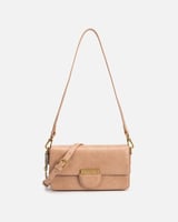 شنطة نسائية بتصميم أنيق بلون وردي