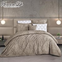 لحاف جنات بنيي كوين سادة مطرز