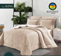 لحاف مارين سكري فندقي كينج ساده فرو 3قطع