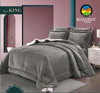 لحاف مارين سكري فندقي كينج ساده فرو 3قطع