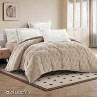 لحاف كوين مخمل سادة 4ق