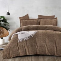 لحاف كوين جاكار فرو سادة -مفرد ونص-4قطع